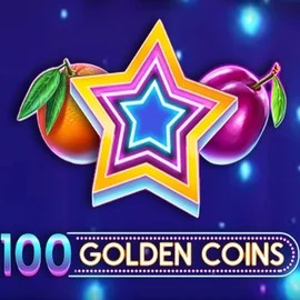 100 Golden Coins game by Amusnet Interactive – logo hosted on SpaceHills Casino