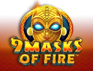9 Masks of Fire slot logo by Gameburger Studios at SpaceHills Casino9 Masks of Fire