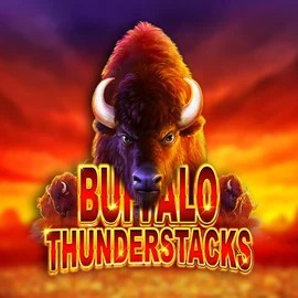 Buffalo Thunderstacks slot logo by Amatic Industries at SpaceHills CasinoBuffalo Thunderstacks