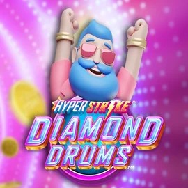 Hyper Strike Diamond Drums logo by Gameburger Studios at SpaceHills CasinoHyper Strike Diamond Drums