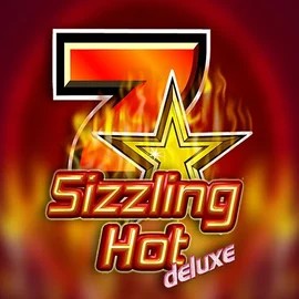 Sizzling Hot Deluxe slot visual from Novomatic available on spacehillsscasino.com