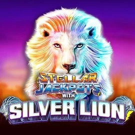 Stellar Jackpots with Silver Lion logo by Lightning Box Game at SpaceHills CasinoStellar Jackpots with Silver Lion