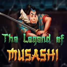 The Legend of Musashi slot logo by Peter & Sons at SpaceHills CasinoThe Legend of Musashi