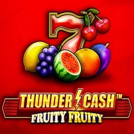 Thunder Cash Fruity Fruity logo by Novomatic at SpaceHills CasinoThunder Cash Fruity Fruity